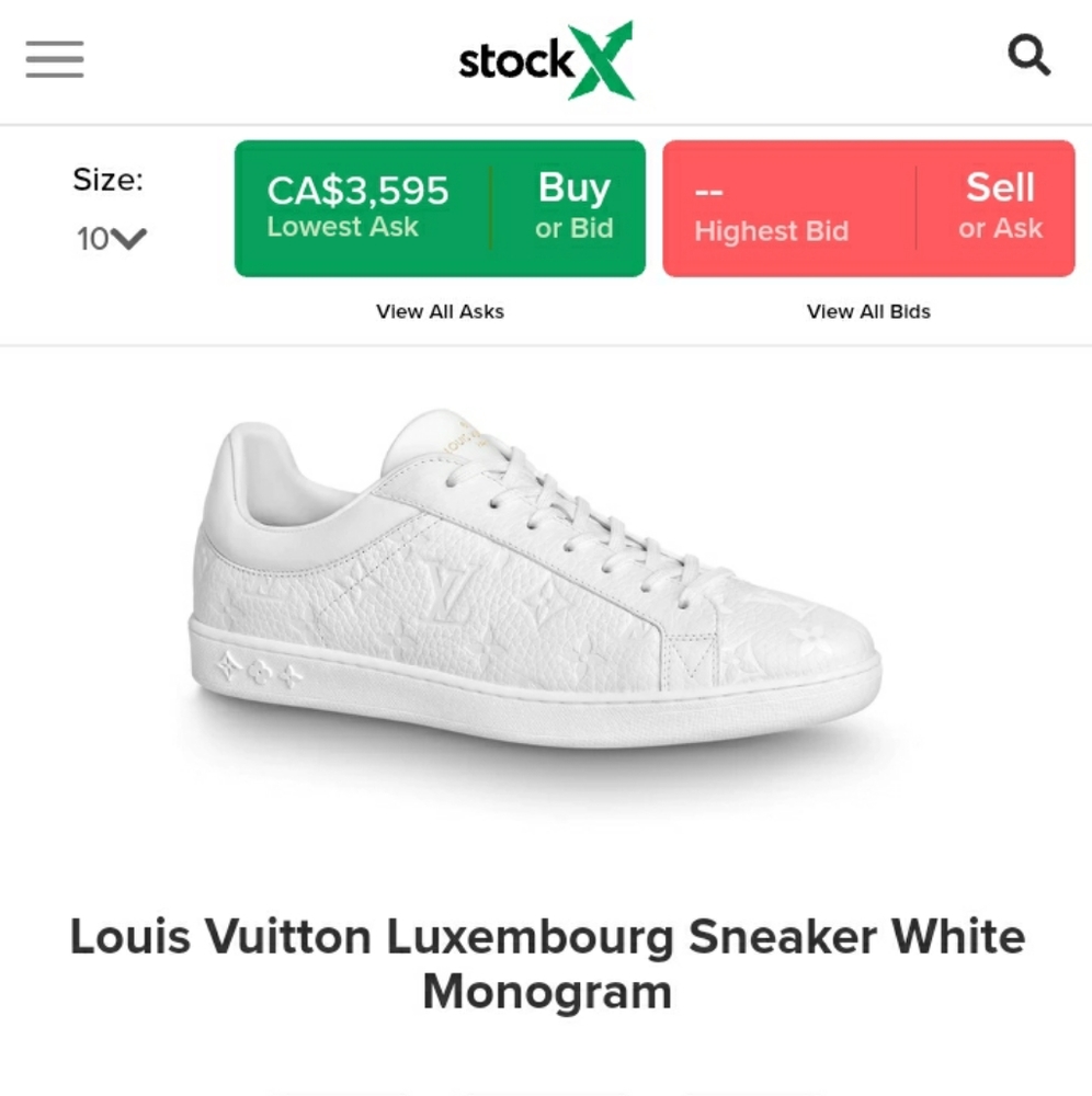 ❤SOLD❤ never worn Louis Vuitton White Sneaker - Picture 2 of 5